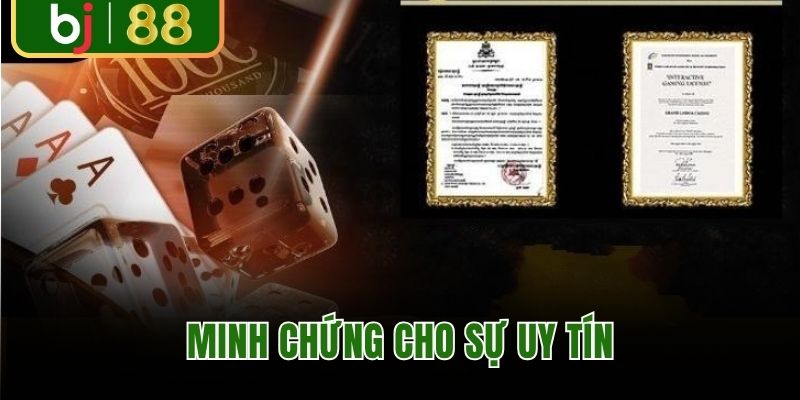 Giấy phép hoạt động minh chứng cho sự uy tín